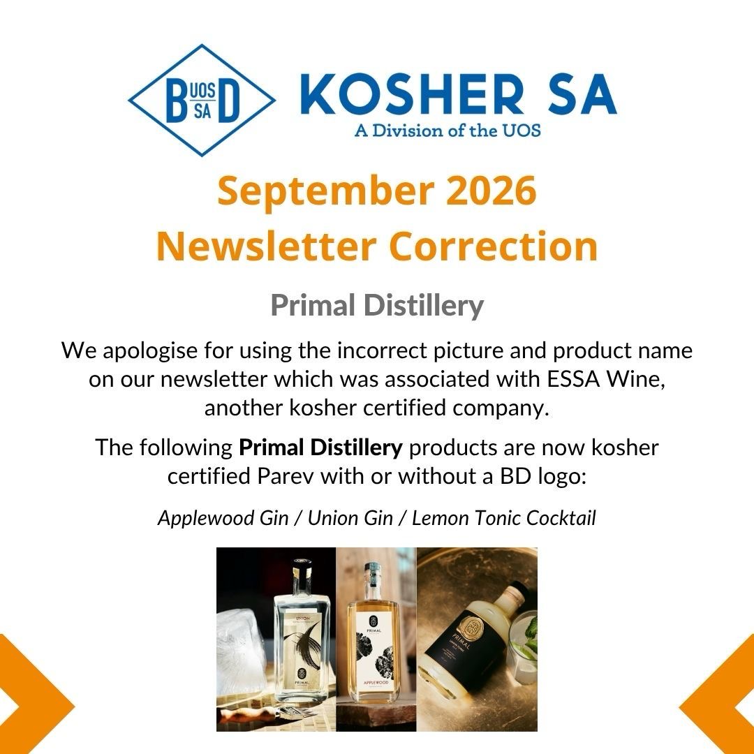 Newsletter correction Primal Distillery – September 2026